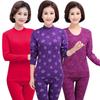 Women's Plus Size Cotton Warm Long Johns Set - Autumn Grandma Style