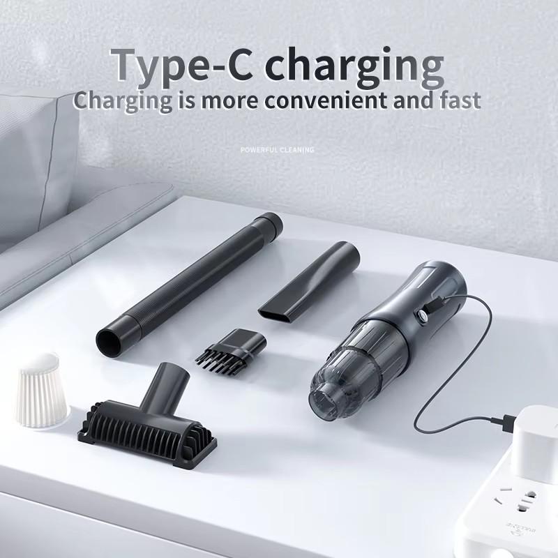 Car Handheld Brushless Vacuum Cleaner Wireless Dust Collector for Suction And Blowing Locomotive Mounted Vacuum Cleaner