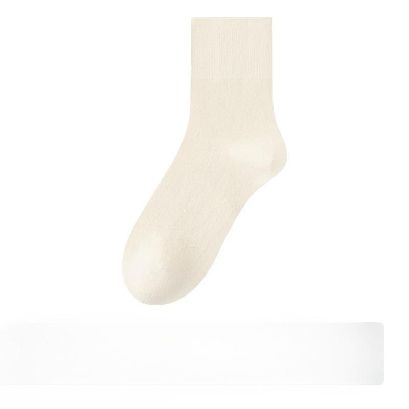Woolen Socks for Women, Thickened Warm Mid-calf Socks, Loose Stockings That Don't Pinch The Feet, Long Calf Socks for Women