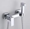 Toilet Bidet Attachment Brass Shower Tap Wall-Mounted Cold Hot Water Mixer Crane Rectangle Shower Sprayer Head Apartment