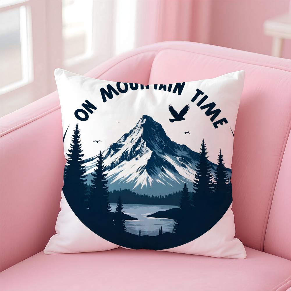 Retro American Style Letter Printing Cushion Cover Linen Pillowcase Cover Soft Decor for Sofa Home Room