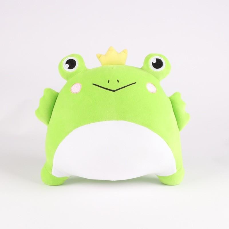 Frog Prince Plush Soft Toy Cartoon Crown Doll Stuffed Animal Home Decor Gift