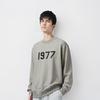 Fear of God Essentials 1977 Series SS22 Crewneck With Digital Logo Print Fleece Sweatshirt Unisex Tops Dark-Oatmeal FOG-SS22-389