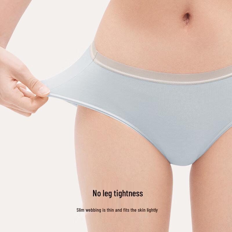 Ubras Women's Mid-Rise 7A Antibacterial Cotton Briefs (3-Pack)