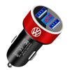 Car Charger Dual USB Ports Super Fast Charging Car Accessories For Volkswagen Golf GTI MK1 MK2 MK3 MK4 MK5 MK6 MK7 MK8