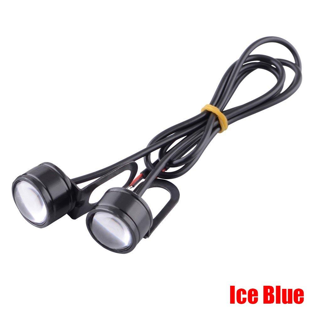 2pcs/pair Mini LED Light Motorcycle Flash Strobe Eagle Eye Motorcycle Daytime Running Light Fog Lamp Headlight Moto Accessories