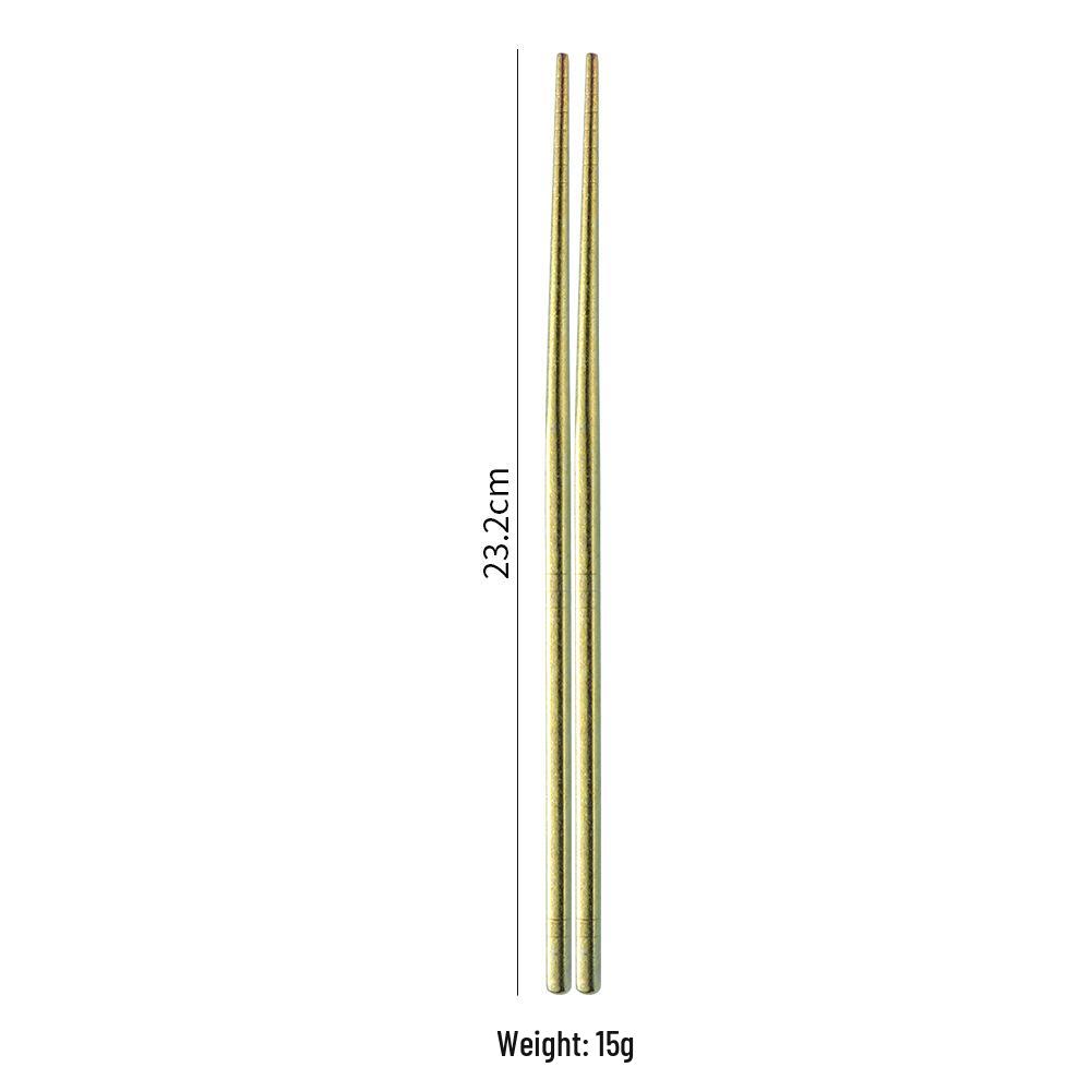 Pure Titanium Crystal Chopsticks: Lightweight, Portable, Heat-Insulating, Non-Slip, Anti-Mold, with Gift Box – Perfect for Outdoor Camping
