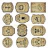 12 Halloween Wine Jar Sticker Gothic Party Decorations with Snake Dragon Graphics top sale