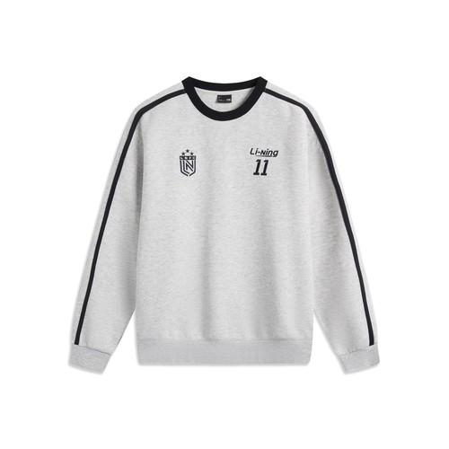 

Li Ning LiNing Comfortable Casual Simple Loose Pullover Sweatshirt Unisex Gray EU XL сірий колір