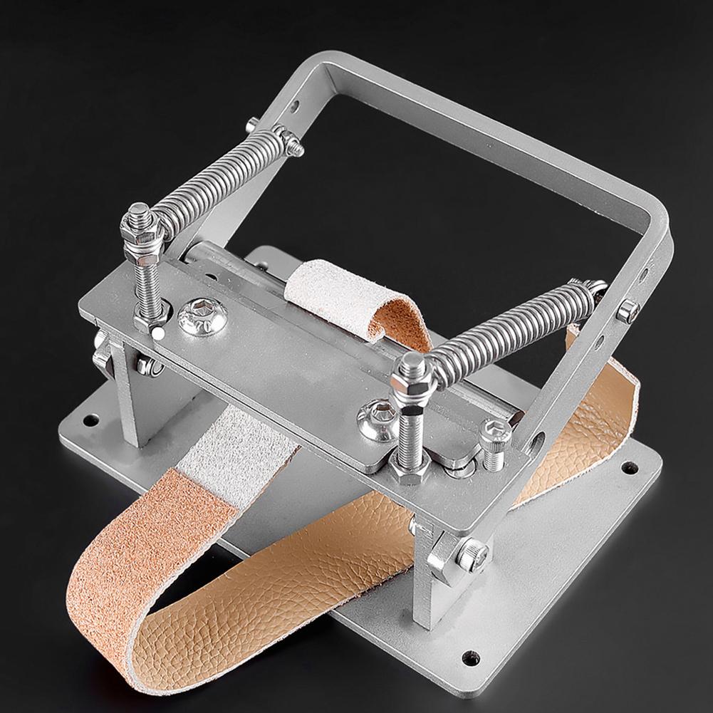 Stainless Steel Manual Leather Splitter Machine Vegetable Tanned Thinning Peeler Tool Leather Shovel Skiver Paring Tool