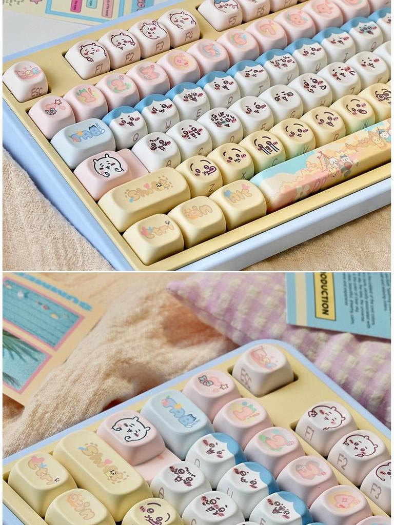MOA Three Little Ones Theme Custom PBT Keycaps for Mechanical Keyboards