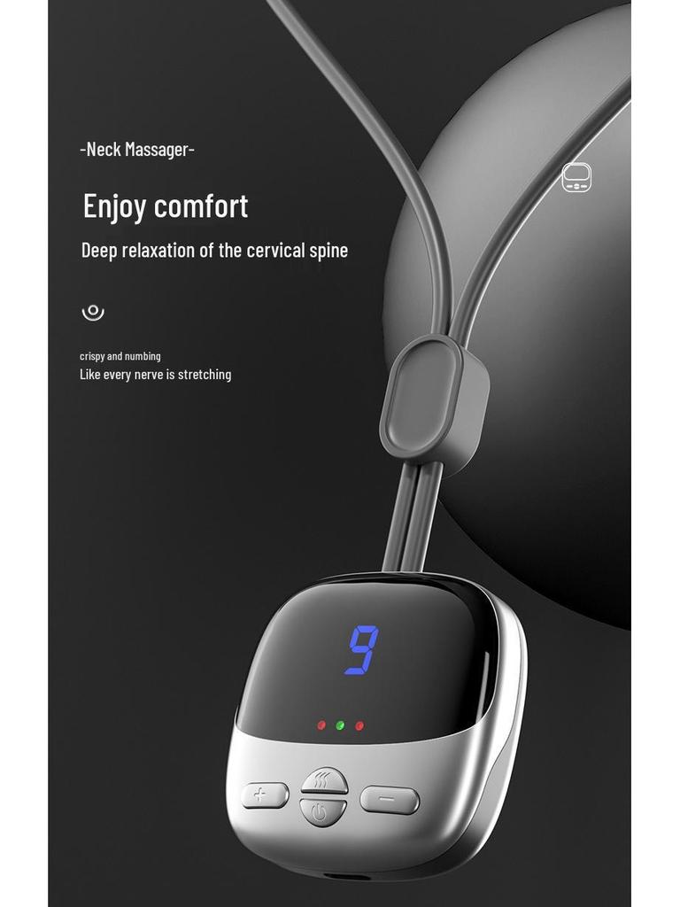 Portable Neck Massager with Intelligent Heat and Pulse Therapy