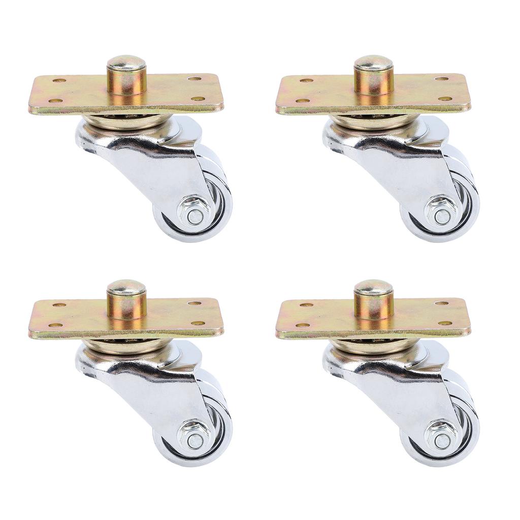 4 Stück Klavierrolle 360 Grad drehbare Schwenkrolle für Möbel Bücherregal Sofa