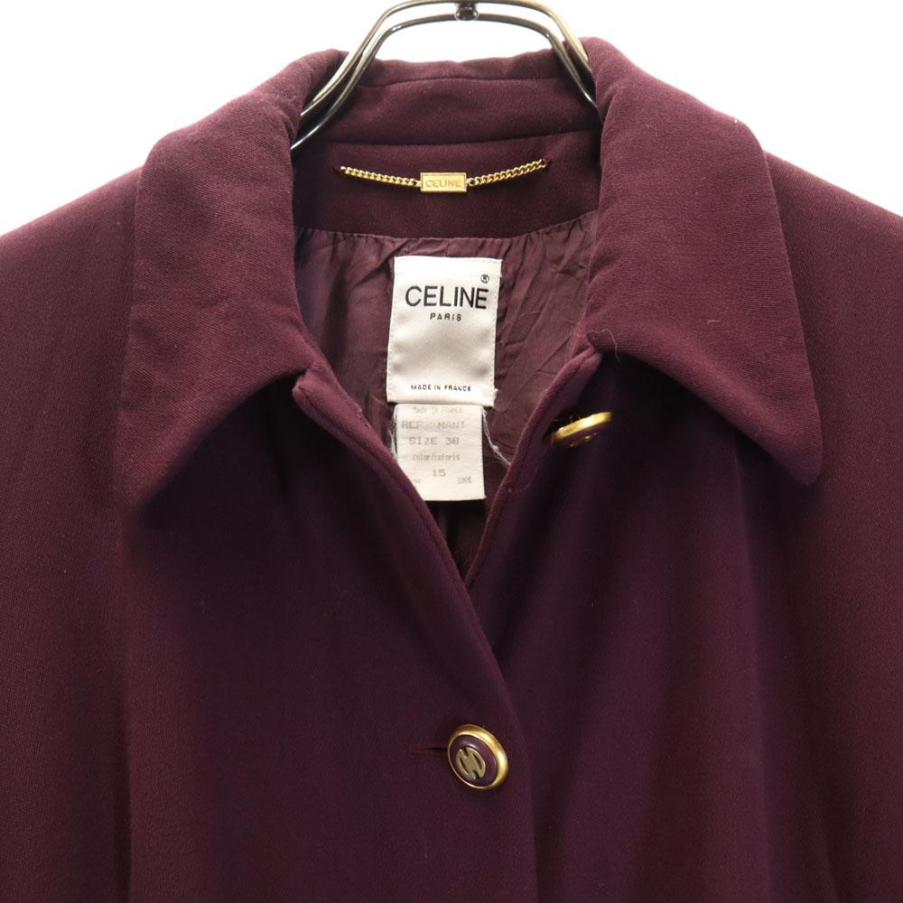 Celine Made In France 3 Piece Jacket Setup 38 Bordeaux Women Used