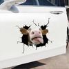 4pcs Car Simulation Animal Sticker,3D Funny Animal Stickers Car Body Scratch Stickers for Vehicles Automotive Van Trucks Laptop