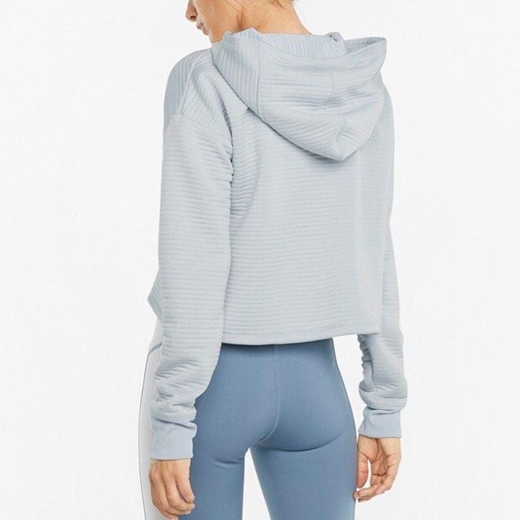 PUMA Sweatshirts Women's Gray Hooded Thin Regular 520993-71