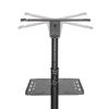 Adjustable projector laptop cart