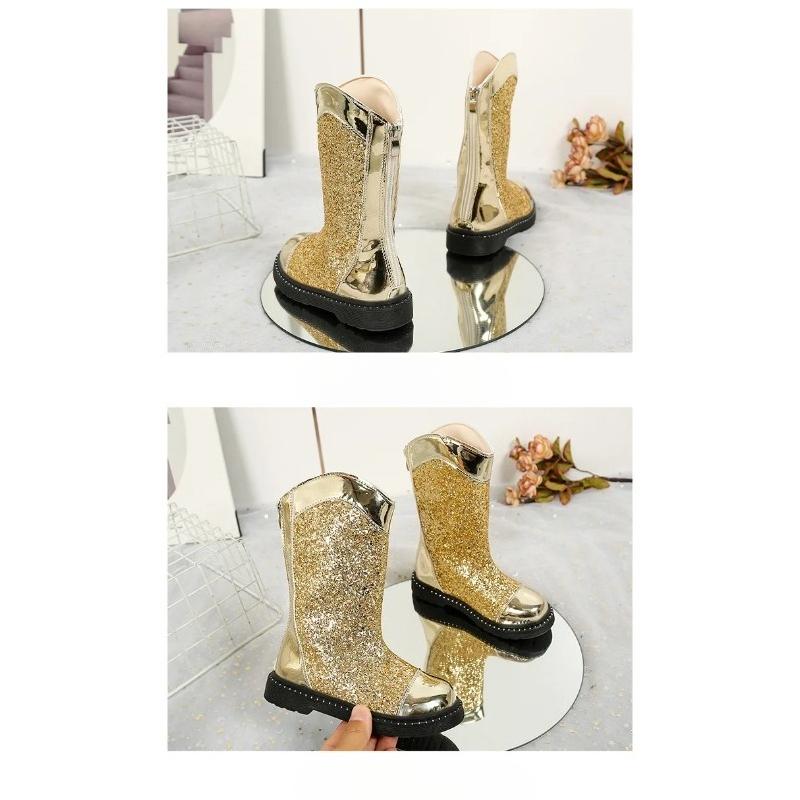 Botas Fashion Girls' Shoes Autumn Kids Sequined Ankle Boots Comfort Non Slip Girls Boots Zapatos De Mujer