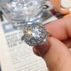 CopperWedding Ring for Women Flower Shaped Band Ceremony Party Luxury Ladies Finger Ring Fashion Jewelry Gift