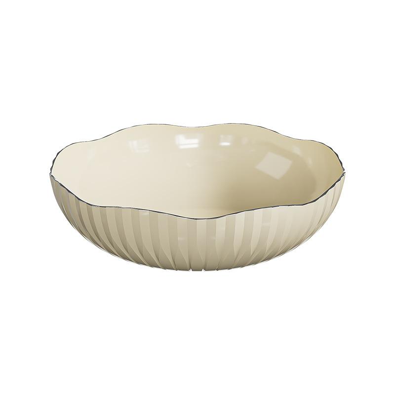 High-Grade Light Luxury Fruit Plate, Household Living Room Tea Table And Snacks, Transparent High-Grade Crystal Fruit Basin