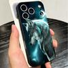 Wolf Moon Animal Soft Phone Case for iPhone 16 16E 17 Air 15 Pro Max 14 Plus 13 Mini 11 12 7 Black Cover Back Shell