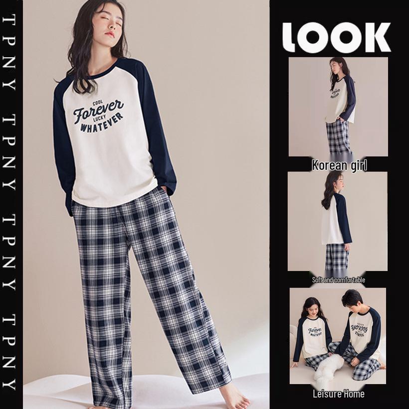 Γυναικείο Πιτζάμα Σετ Μακρυμάνικο - Χαριτωμένο Καρτούν Σχέδιο, Μεγάλο Μέγεθος, για Άνοιξη & Φθινόπωρο, Εσωτερική/Εξωτερική Χρήση