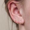 1 Pairs Crystal CZs Nose Ring Clicker Earing Piercings Sparkly Rosegold Steel Nariz Piercing Ear Cartilage Tragus Goth Jewelry