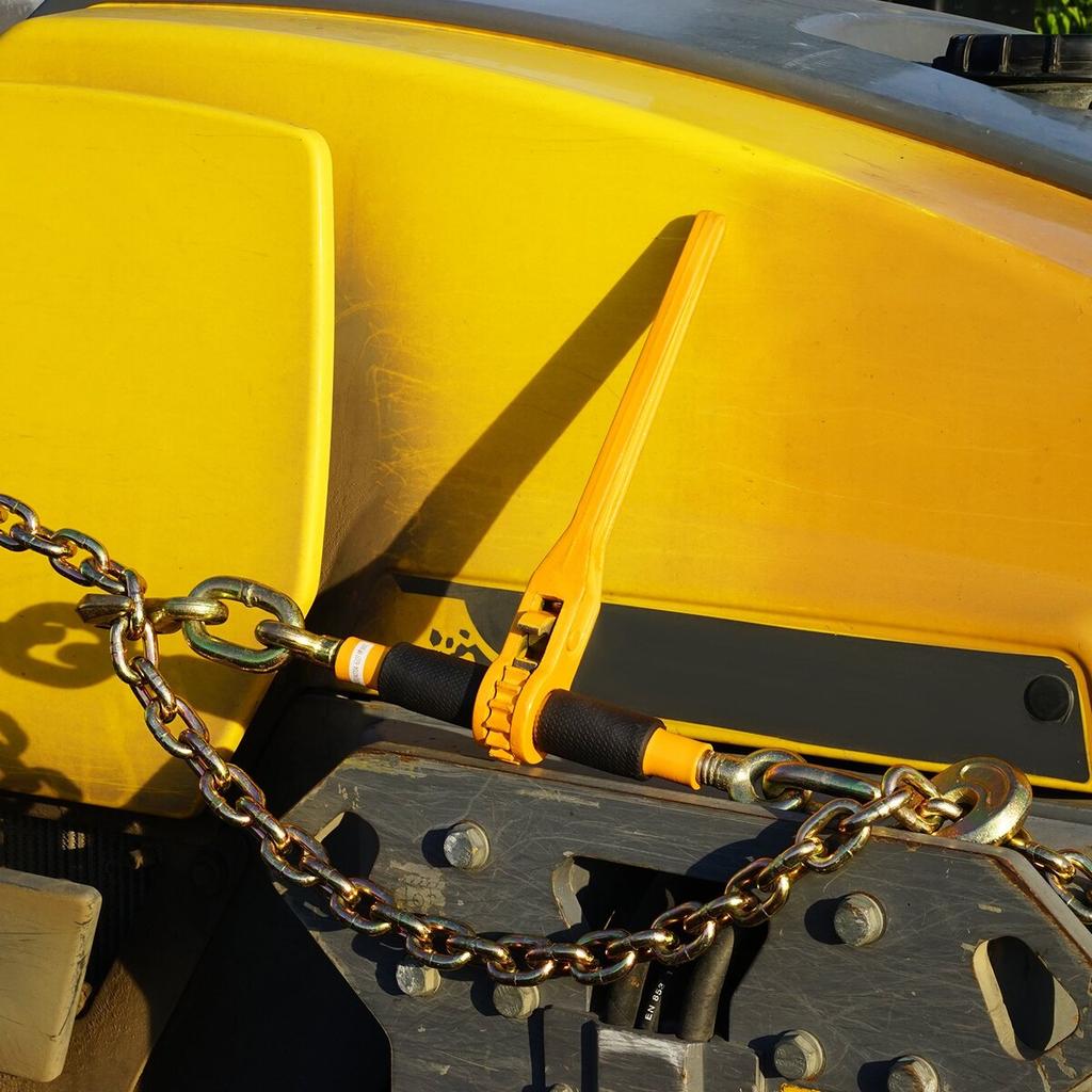 Chain and Binder Kit 3/8"-1/2" Ratchet Load Binder 3/8" X 10' Chain 2 Pack