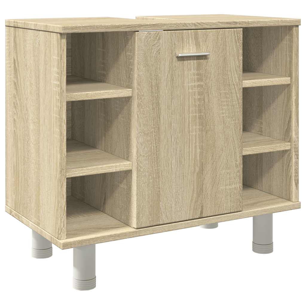 Bathroom Cabinet in Sonoma Oak 60 x 32 x 53.5 cm Particleboard