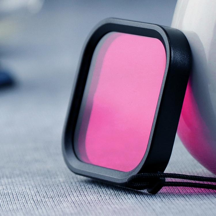 Quadratisches Gehäuse Tauchfarbe Linsenfilter für GoPro HERO8 Black