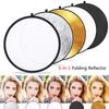 60x60cm 5 In 1 Multi Disc Photography Studio Photo Oval Collapsible Light Reflector Handhold Portable Photo Disc