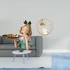 Crystal Ball Sculpture Key Holder Tray Multipurpose Candy Storage Ornament for Living Room Bedroom