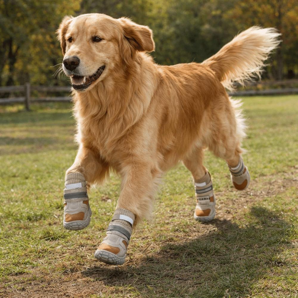 Wear-Resistant Winter Puppy Boots Thickened Dog Snowshoes Pet Sneakers  Medium Large Dogs