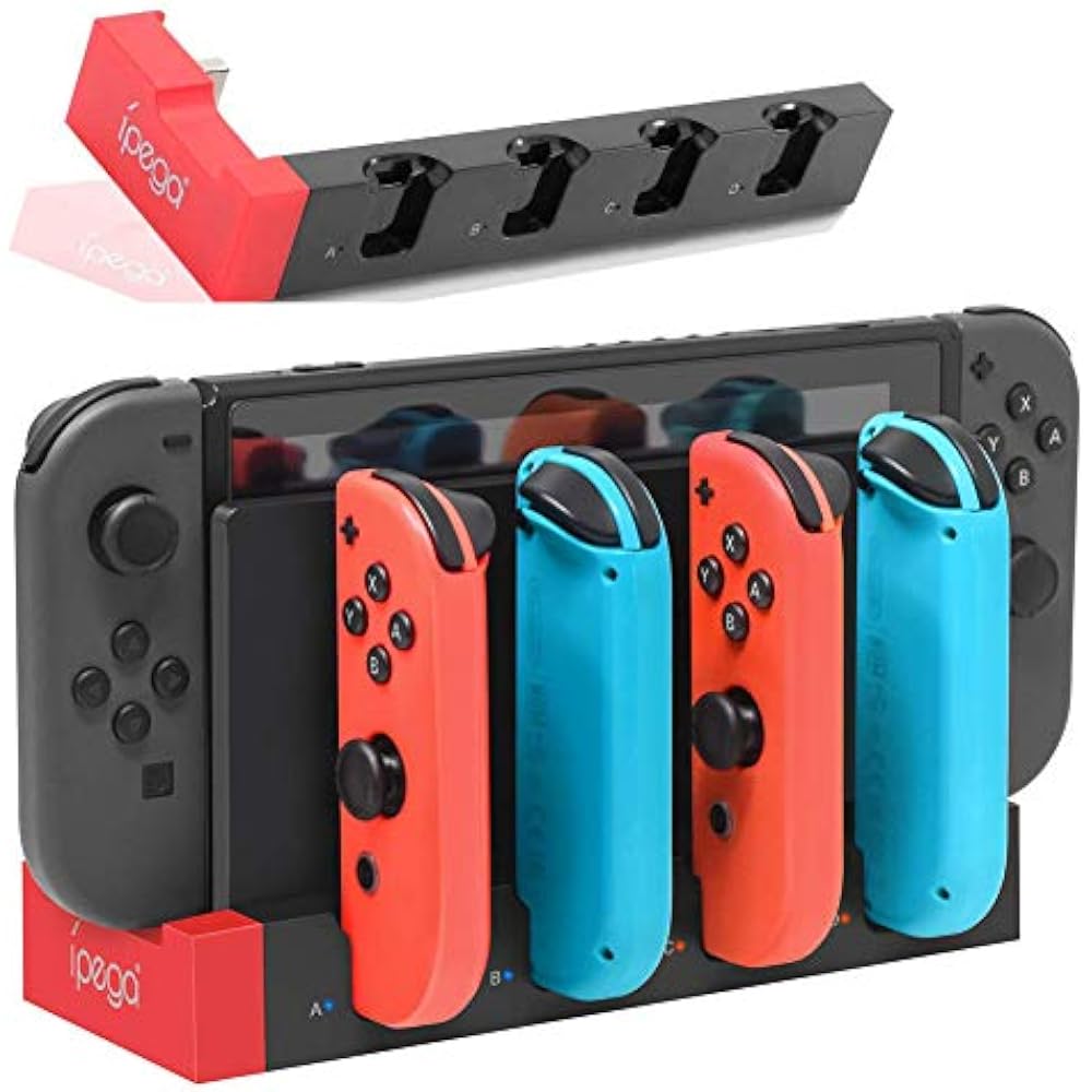 Switch & Switch OLED Joy Con Charging Stand for Tomistan Joy Con, Compatible with Charging Switch...