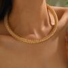 Cold Wind Wrapped Snake Bone Metal Necklace Personality Exaggerated Collarbone Chain