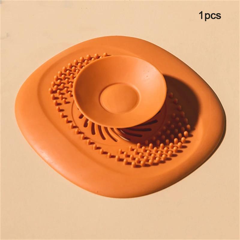 Household Sink Filter Anti-clogging Silicone Floor Drain Plug Home Kitchen Bathroom Deodorant Plug Accessories Bathroom