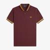 Fred Perry [M2] Single Tip Fred Perry Shirt - Oxblood/Honeycomb Afpm2510002-Y89