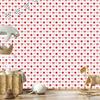 Christmas wallpaper mint white and coral motifs 50x1000