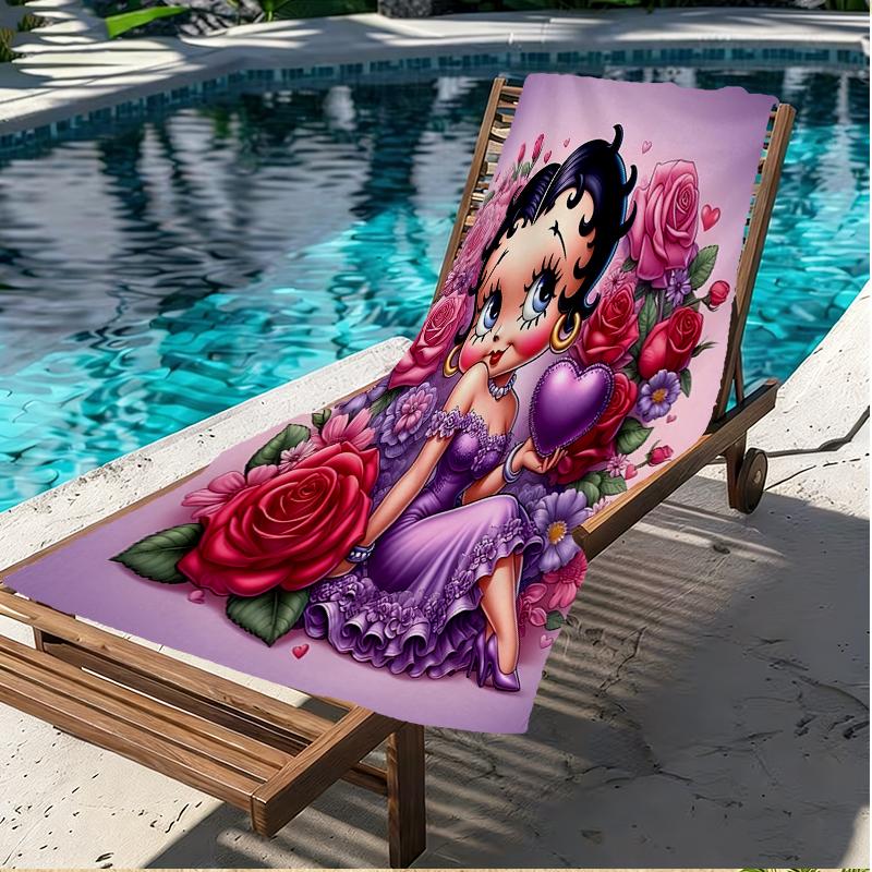 Doll Print Beach Towel, Versatile Lightweight Absorbent Beach Towel for Pool Surf Yoga Bathroom, Perfect Birthday Holiday Gift