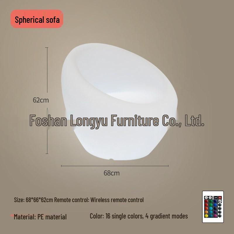 LED Trendy Slim Waist Table & Chairs for Outdoor Parties and KTV Bar Events