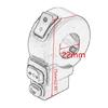 3-in-1 Light Horn Turn Switch Signal Button Set for Scooter Electric Bike ABS-
