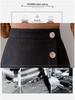 Black A-line Woolen Skirt: Hip-Hugging Design for Pear-shaped Figures, Thick Material for Autumn/Winter 2025, Mid-length.