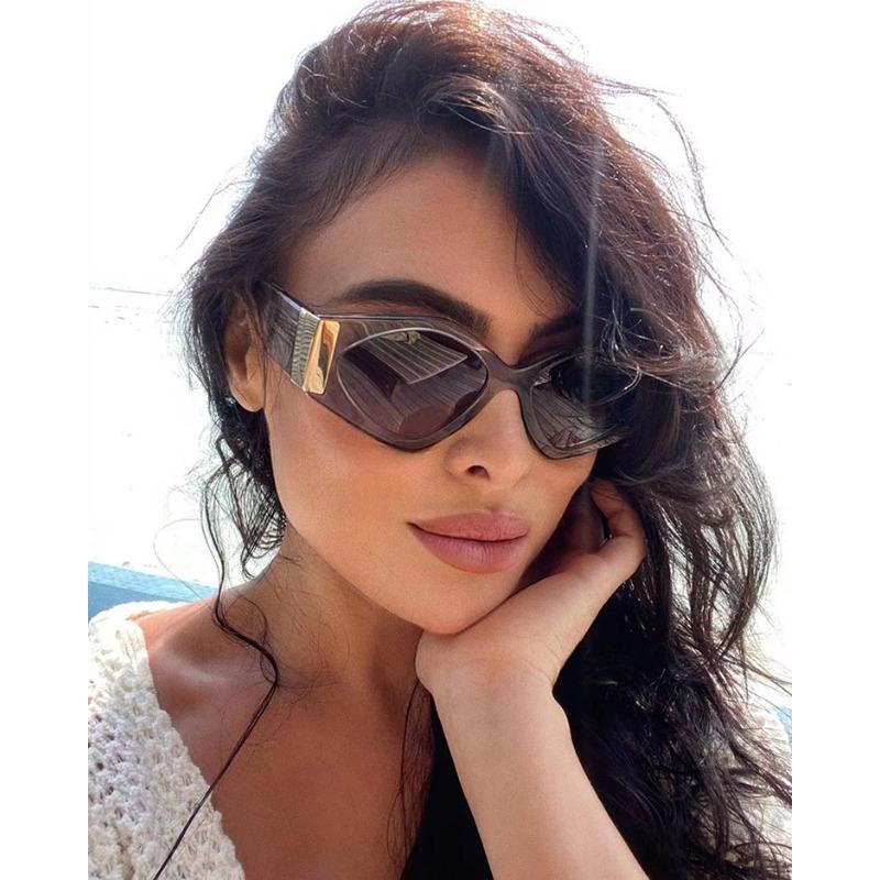 Retro Leopard Oversized Cat Eye Sunglasses Women Men Luxury Brand Designer Vintage Big Frame Oval Punk Sun Glasses UV400 S2205J