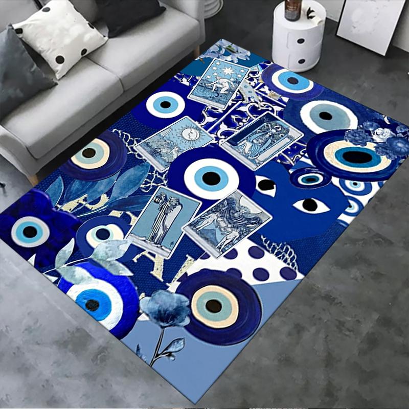 2025 New Evil Eye Carpet Rug for Living Room Bedroom Home Sofa Decoration,Kids Play Non-slip Floor Mat165