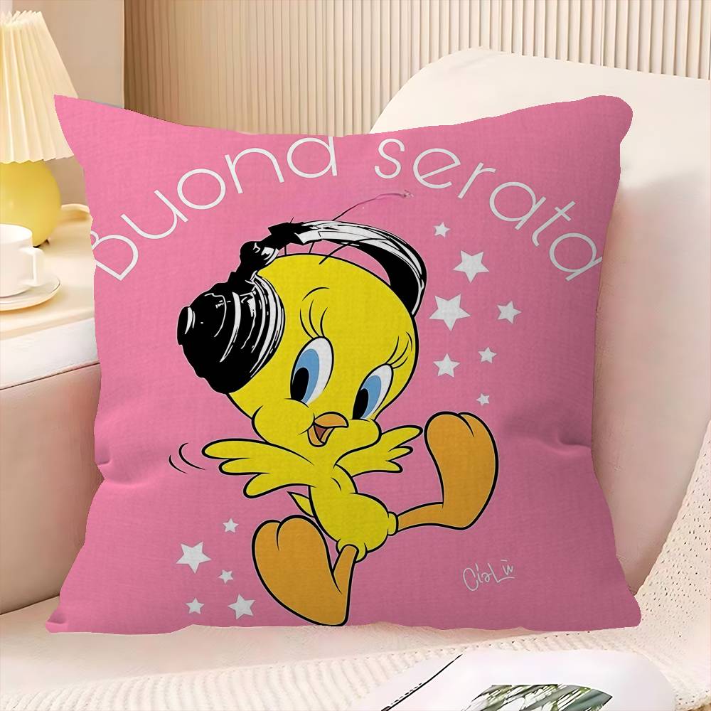 Cartoon TTweetys Bird Personalized picture text home decorative pillows Household Gifts xcm