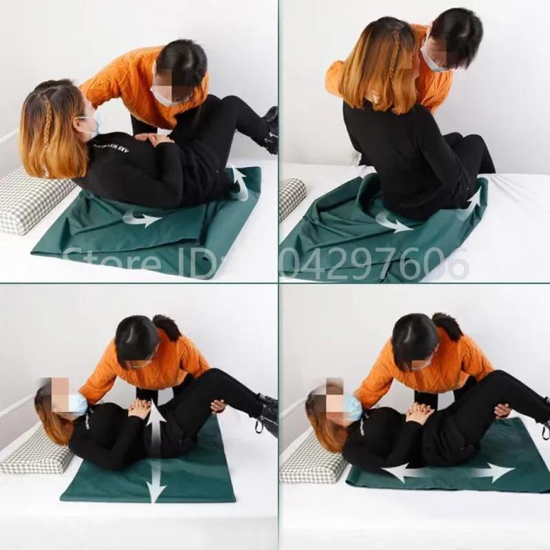 

Paralysis Patient Turning Over and Moving Aid Pad Bed Sheet Nylon Double Wear Resistant Breathable Elderly Nursing Sliding Cloth 95 x 75CM
