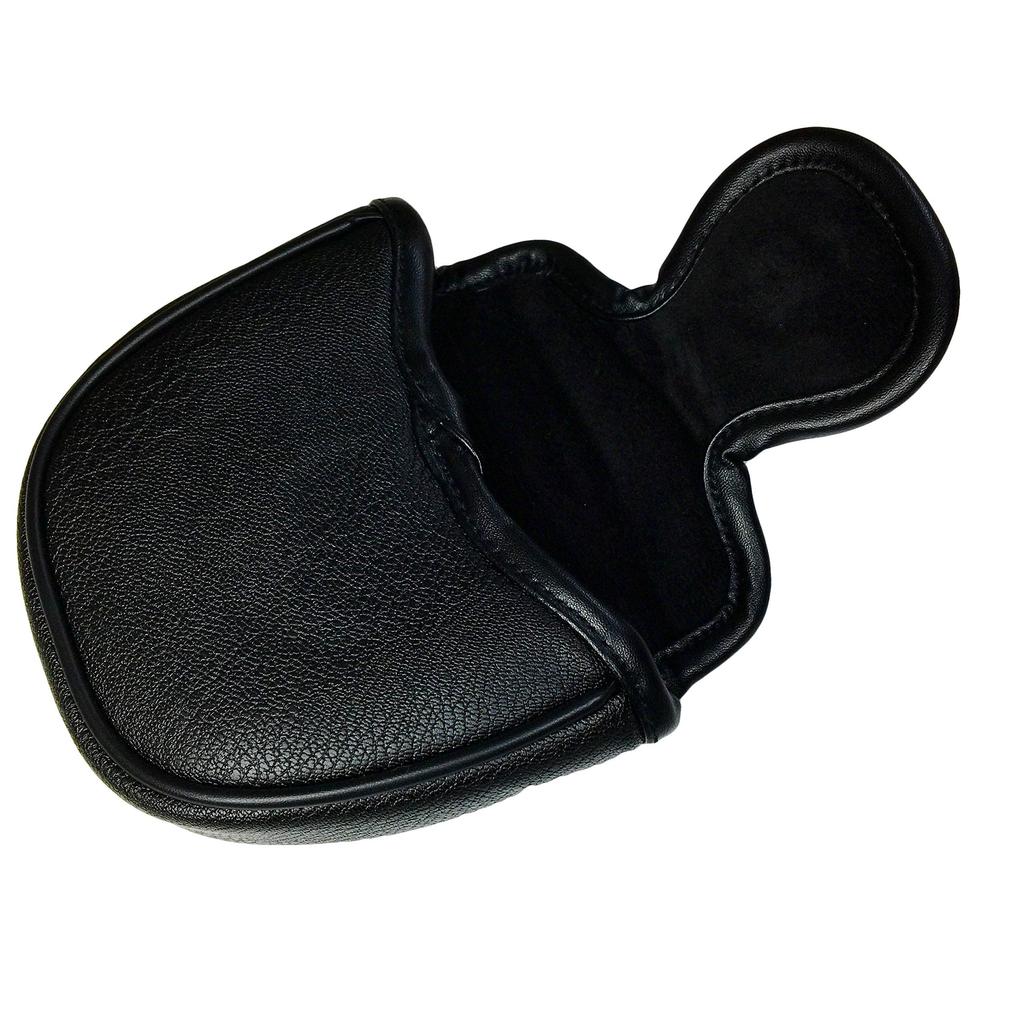 Mallet Type Putter Cover for 2 Balls, Odyssey, Etc. (Black)