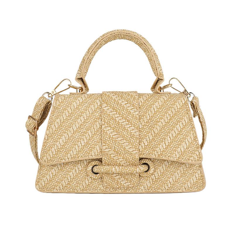 Chic Lightweight Woven Texture Shoulder Bag For Women Ideal For Autumn Winter Style хаки
