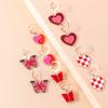 5pcs/set Butterfly Drop Earrings for Women Girls Love Heart Dangle Earrings Party Jewelry Gifts