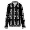Women's Shirt With Floral Print Buttons, Long Sleeved Casual Regular Shirt Collar Top